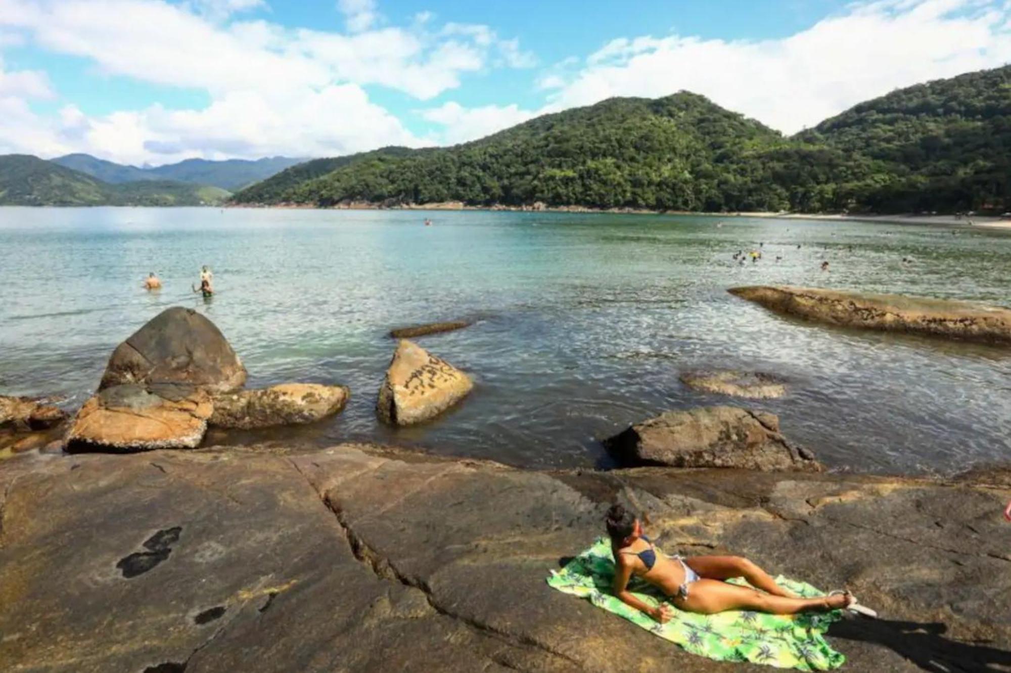 Apartamento 2 Novissimo E Bem Localizado - Ubatuba-Sp Exteriör bild
